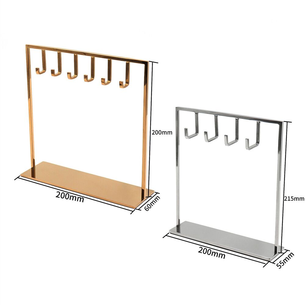 Stainless Steel Jewelry Display Key-Hanging Stand – Multi-Material ...